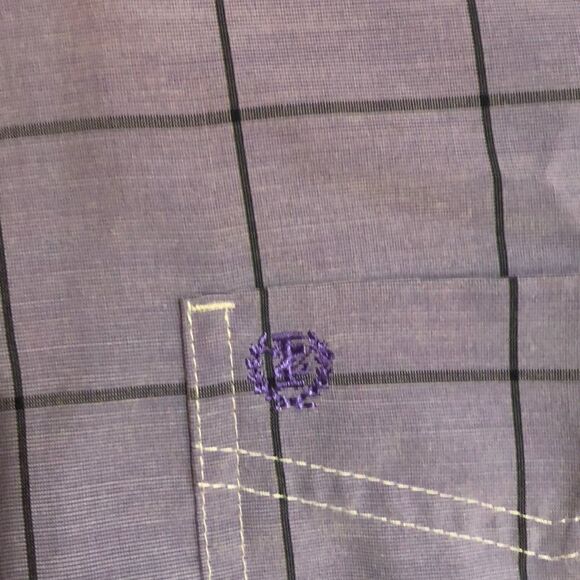 Men’s Izod lavender Short sleeve button top 2XL - Picture 3 of 5